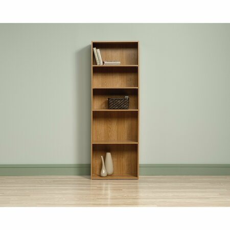 SAUDER BEGINNINGS Beginnings 5-Shelf Bookcase Ho , Three adjustable shelves 413324